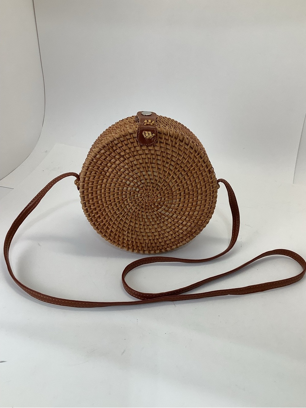 Wicker Rattan Round Woven Purse